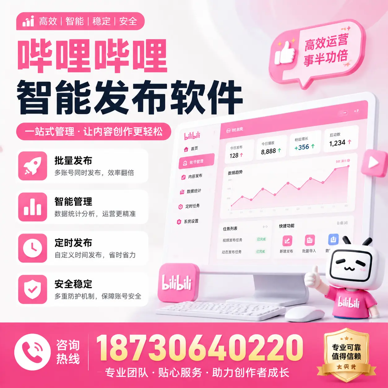 如何评估哔哩哔哩智能发布软件的ROI？晋城 企业必读