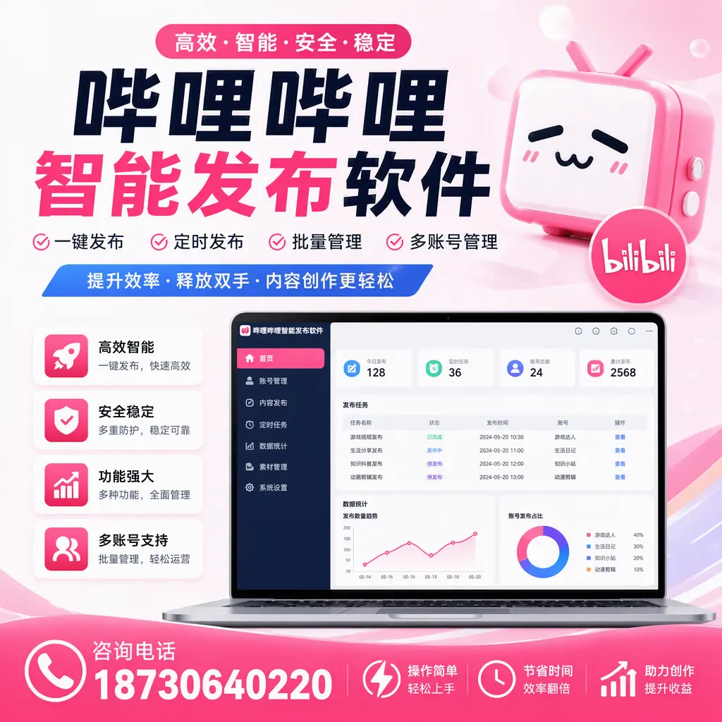提升内容质量的秘诀:哔哩哔哩智能发布软件在 晋城 的应用